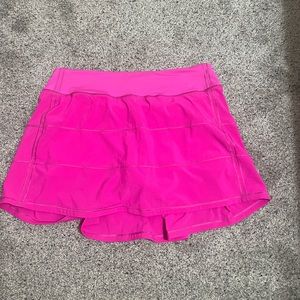 LULULEMON POW PINK MIDI PACE RIVAL SKIRT